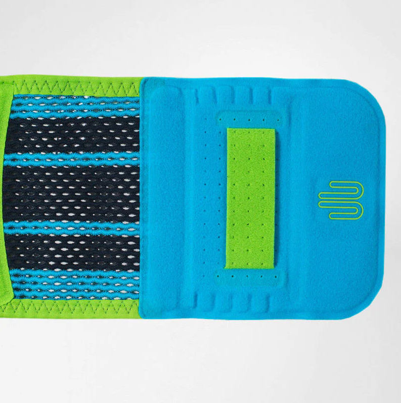 Ryggstöd Bauerfeind Sport med kompression och aktiv massage