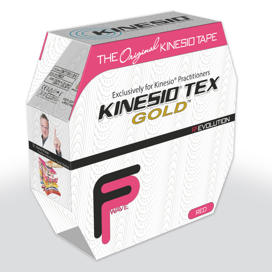 Kinesiotejp Kinesio Tex Gold FP 31,5 meter rosa för sportskador och muskelstöd