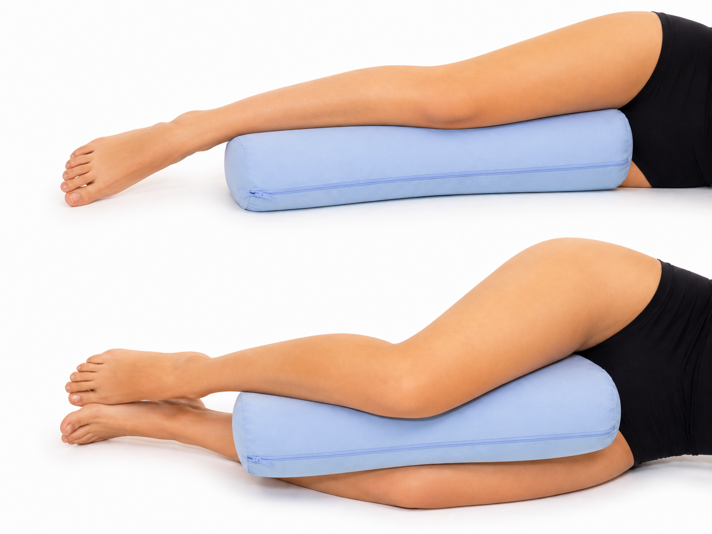 Knäkudde KneeRest med örngott för nattligt stöd av knä, höft och fot