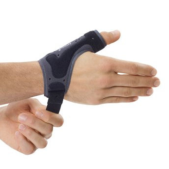 Thumb Support Dynamics with moldable splint and unhindered grip