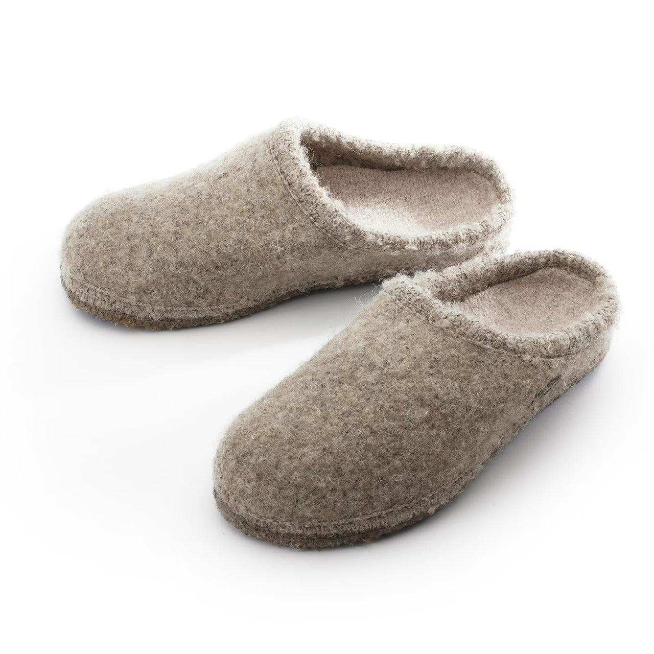 Ulltofflor Ulle Mohair Seamless beige melange