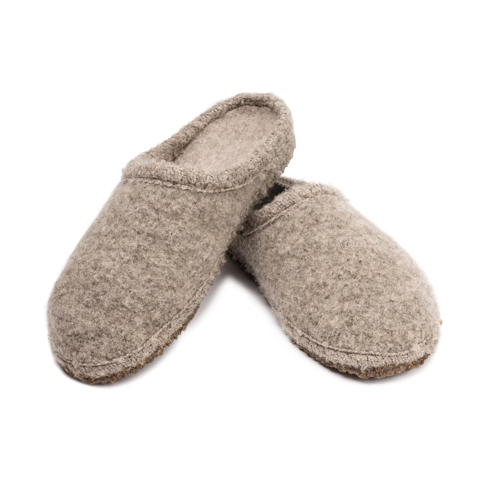 Ulltofflor Ulle Mohair Seamless beige melange