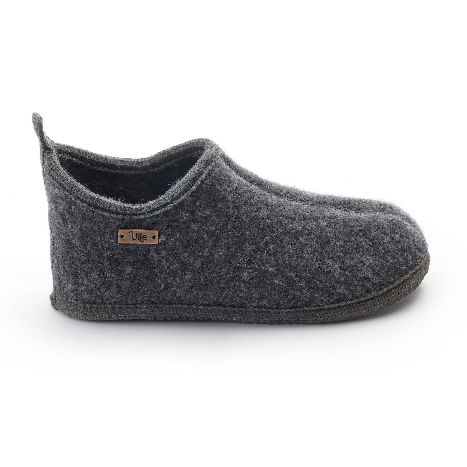 Tofflor Ulle Cottage dark grey melange