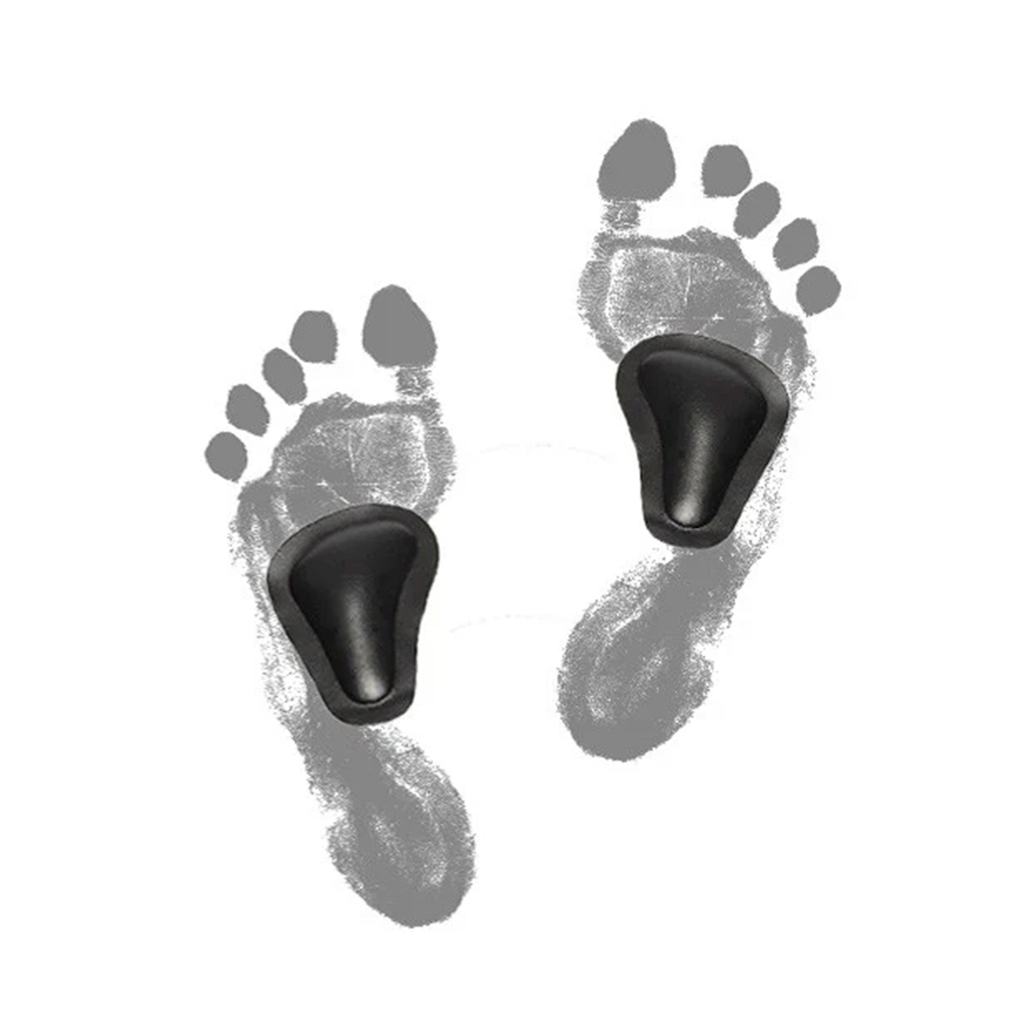 Självhäftande pelotter för nedsjunket främre fotvalv