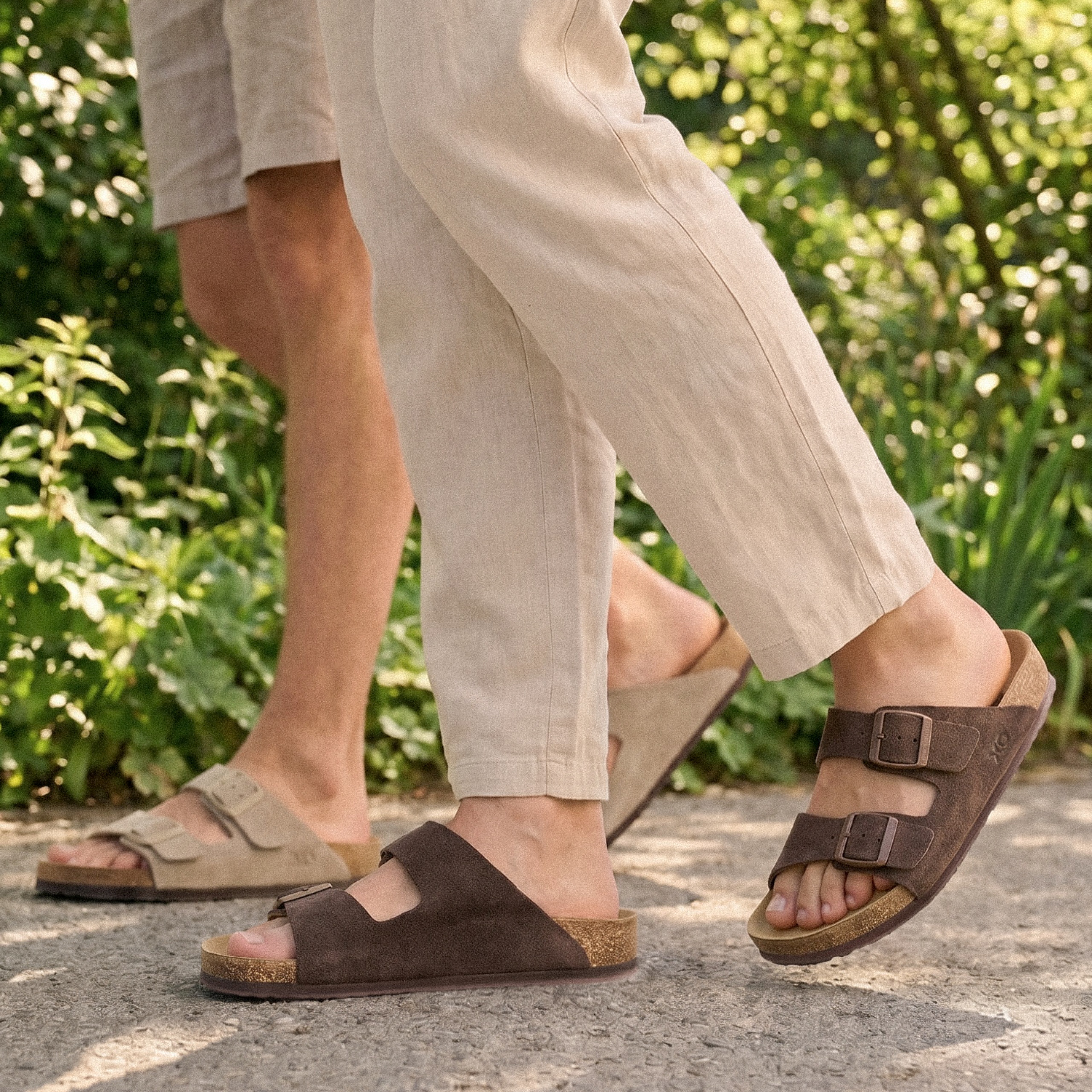 XOCORE Soft rocker support sandal coffee brown