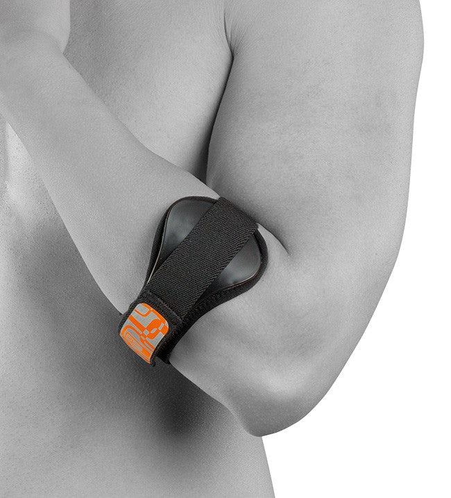 Armbågsband med justerbar pelott för tennis- och golfarm