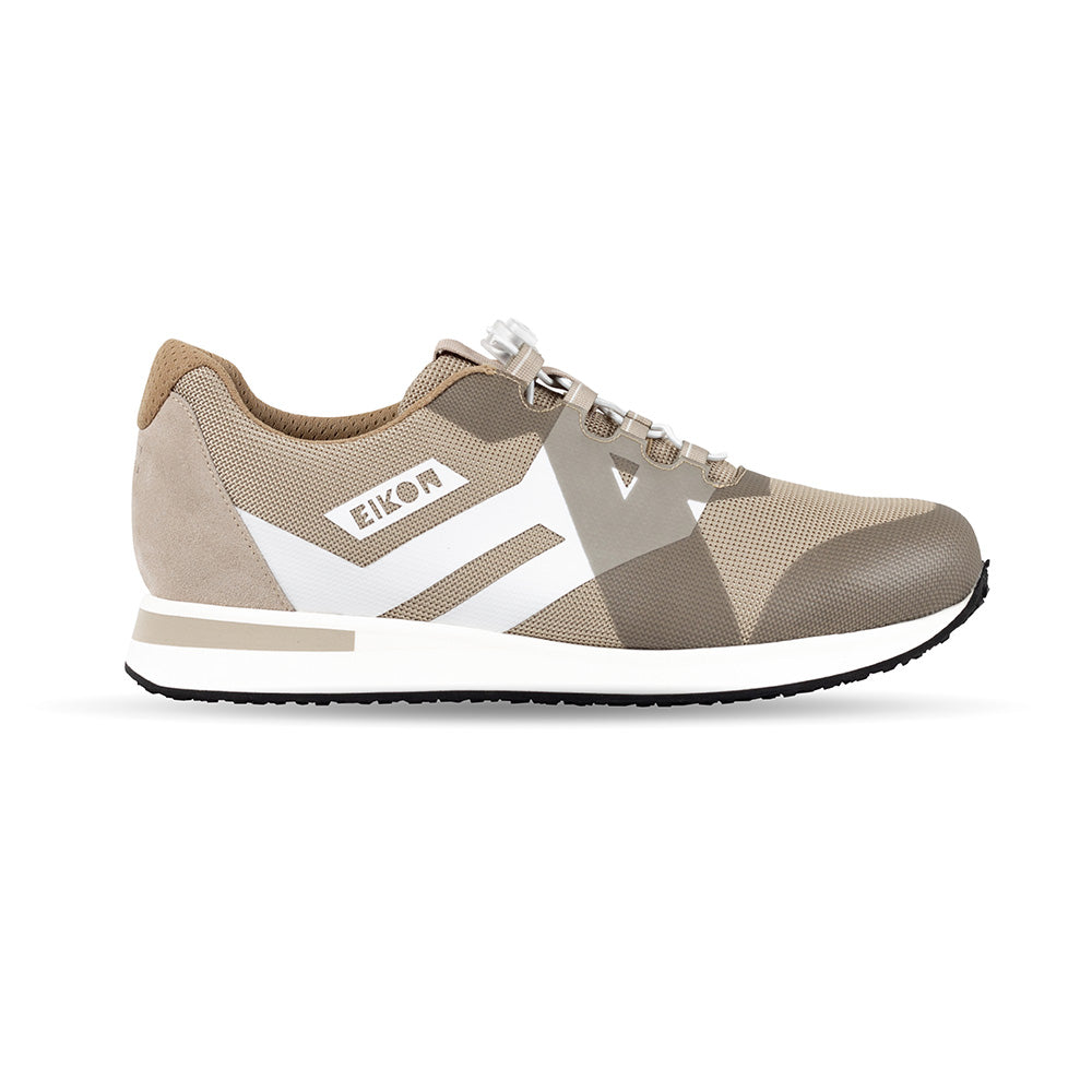 Eikon ortopedisk herrsko för stabilitet och komfort i beige/vit (storlek 39)