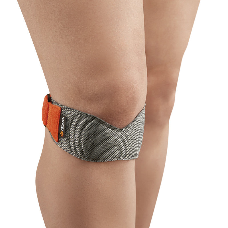 Knee strap for jumper's knee and schlatter