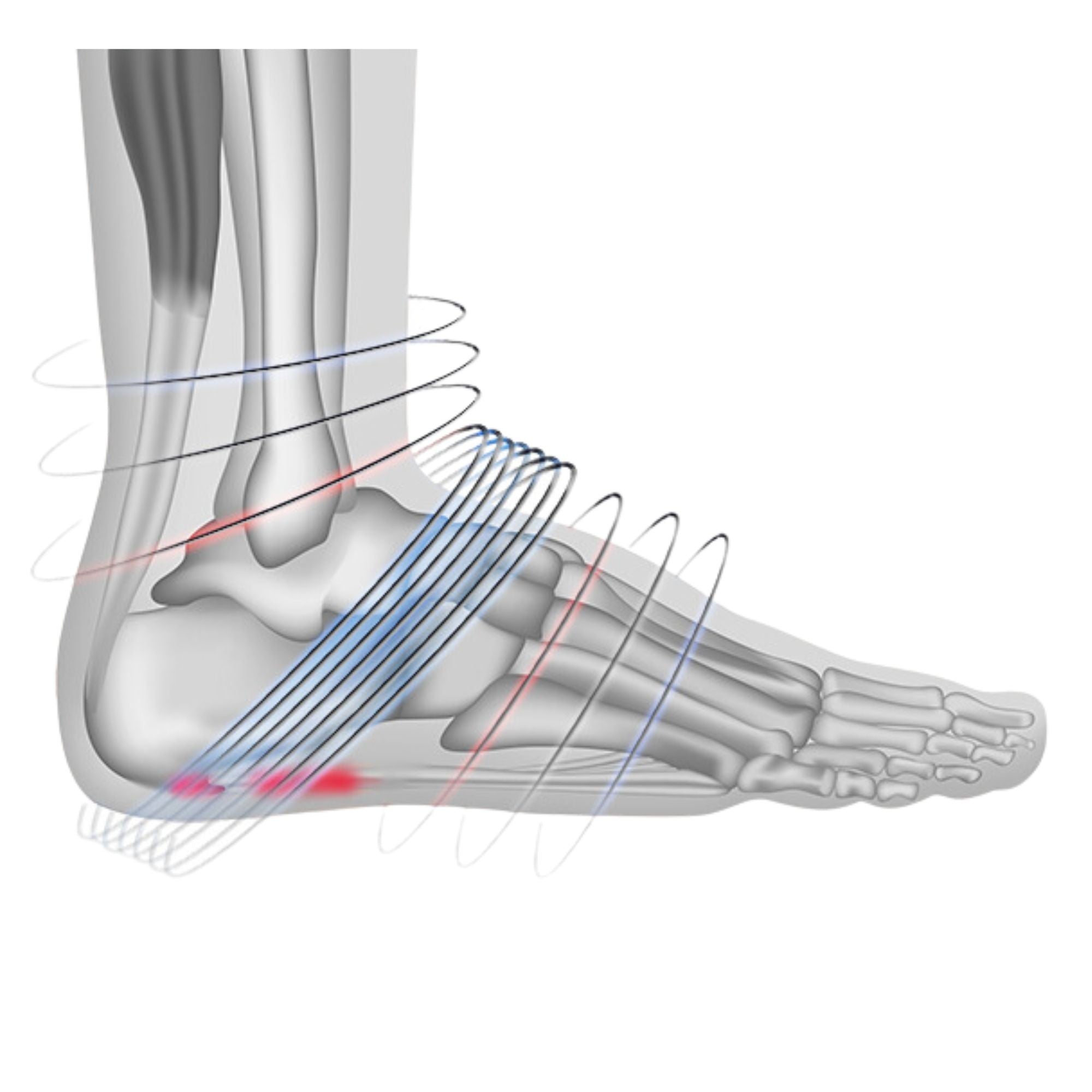 Kompressionsstrumpor PF8 för plantarfasciit och hälsporre