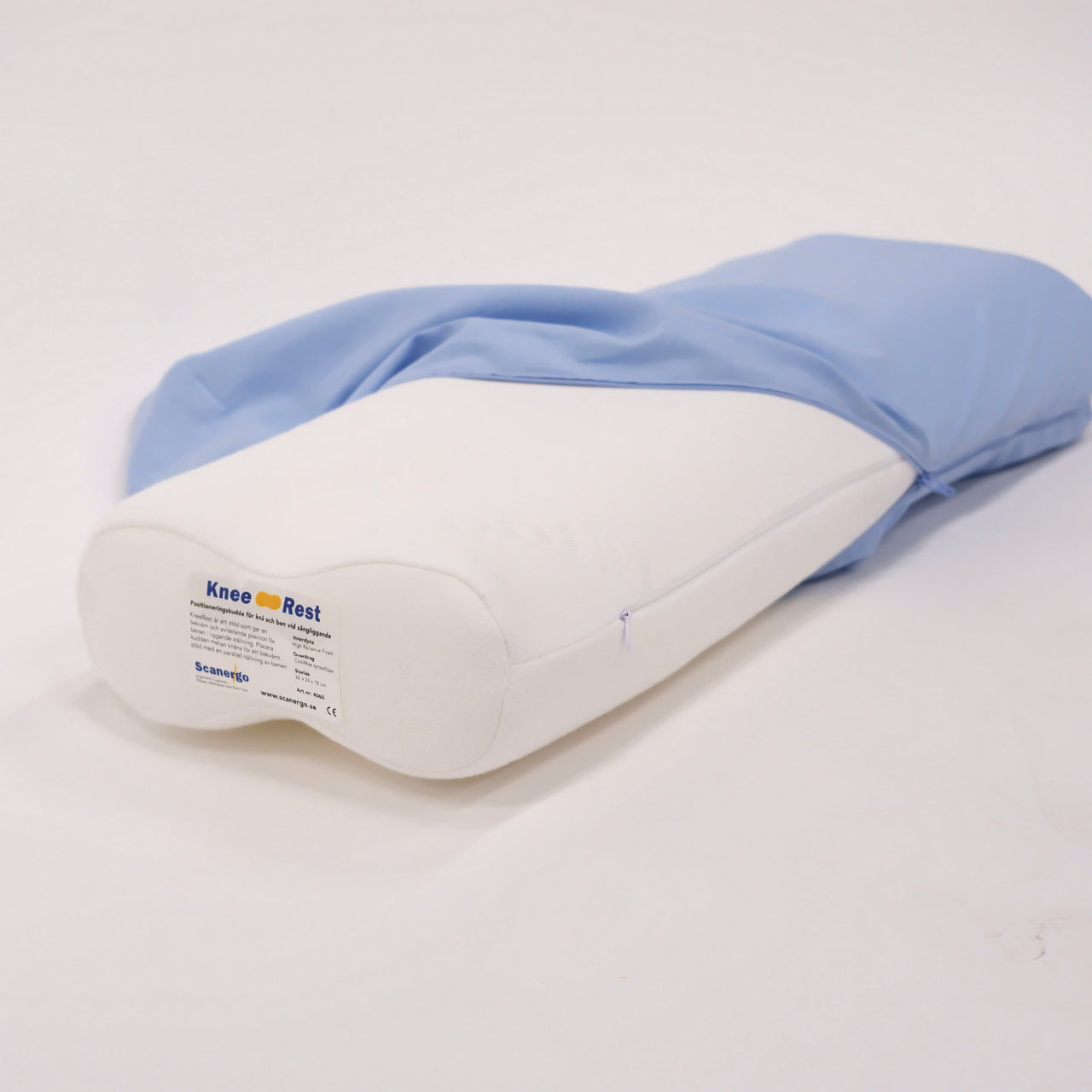 Knäkudde KneeRest med örngott för nattligt stöd av knä, höft och fot