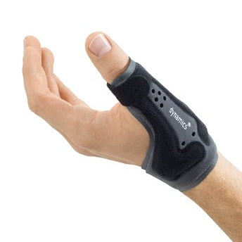Thumb Support Dynamics with moldable splint and unhindered grip