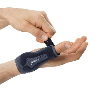 Thumb Support Dynamics with moldable splint and unhindered grip