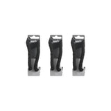 Elastiskt spiralskosnöre svart 3-pack