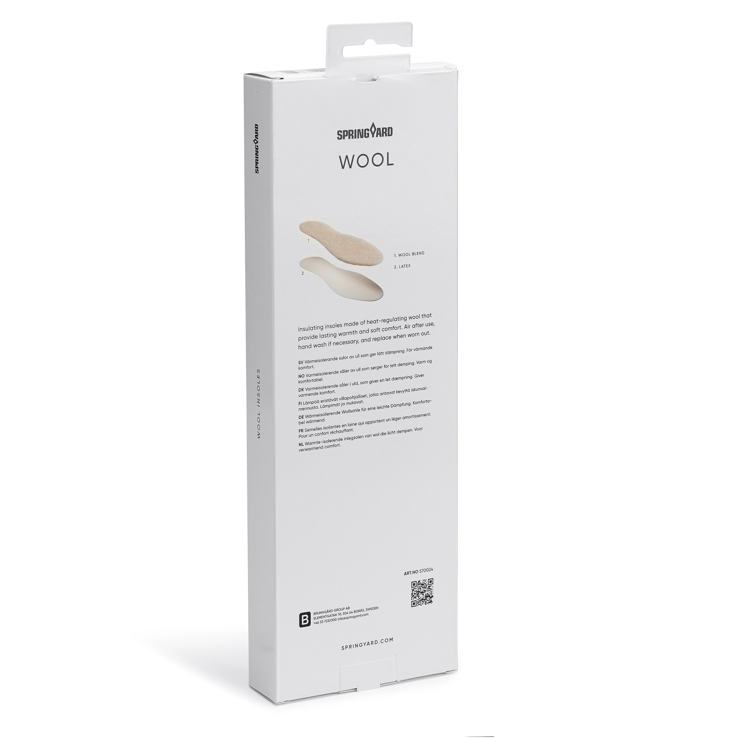 Iläggssula i värmereglerande ull