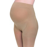 Stödstrumpbyxor gravid beige för minskad svullnad och piggare ben