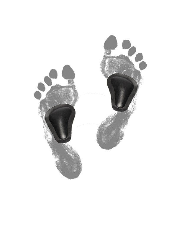 Självhäftande pelotter för nedsjunket främre fotvalv