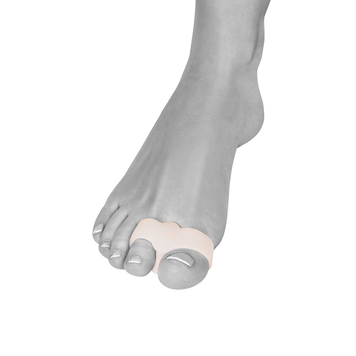 Tåspridare i silikon för hallux valgus