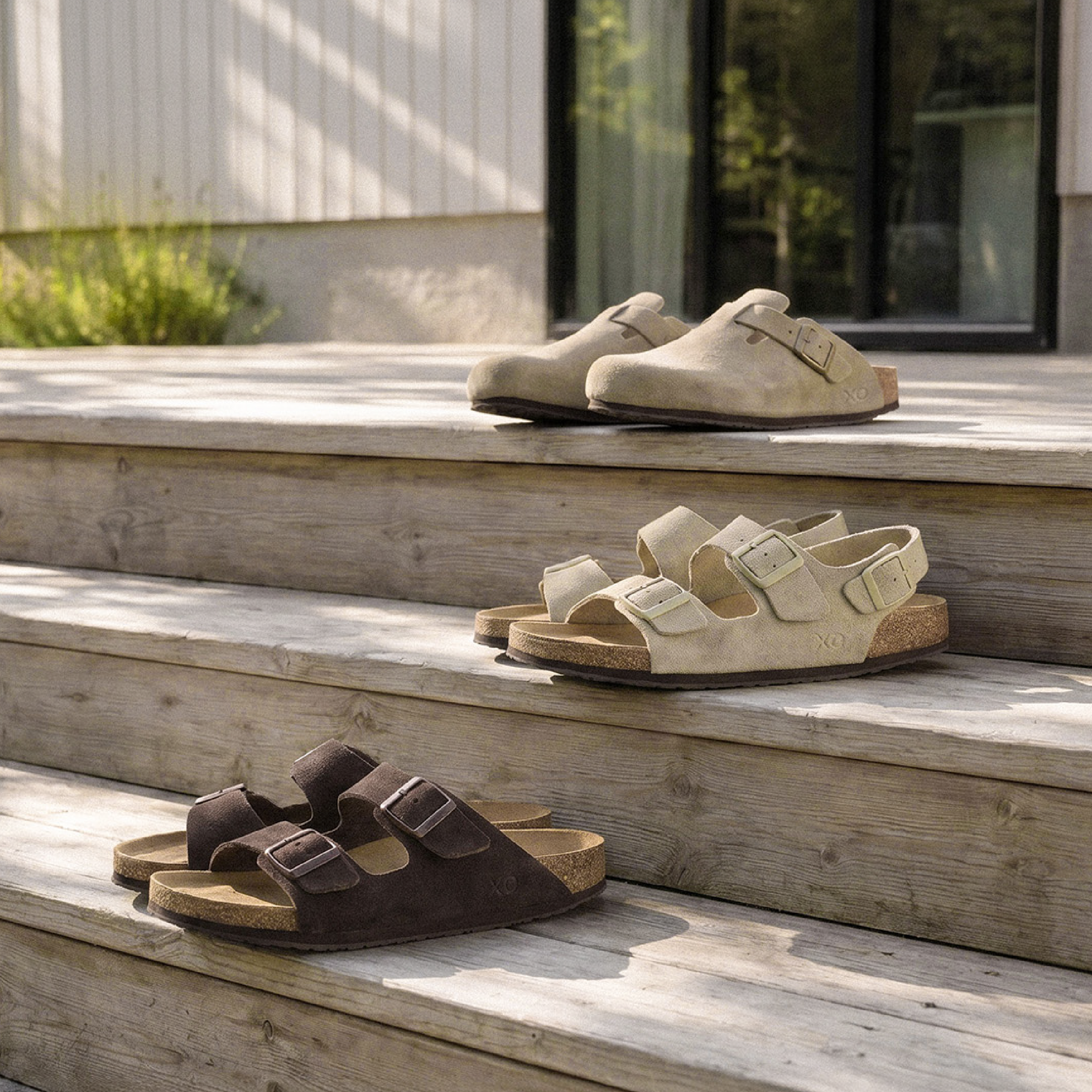 XOCORE Soft rocker support sandal coffee brown