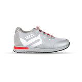 Eikon ortopedisk damsko för stabilitet och komfort i silver/röd