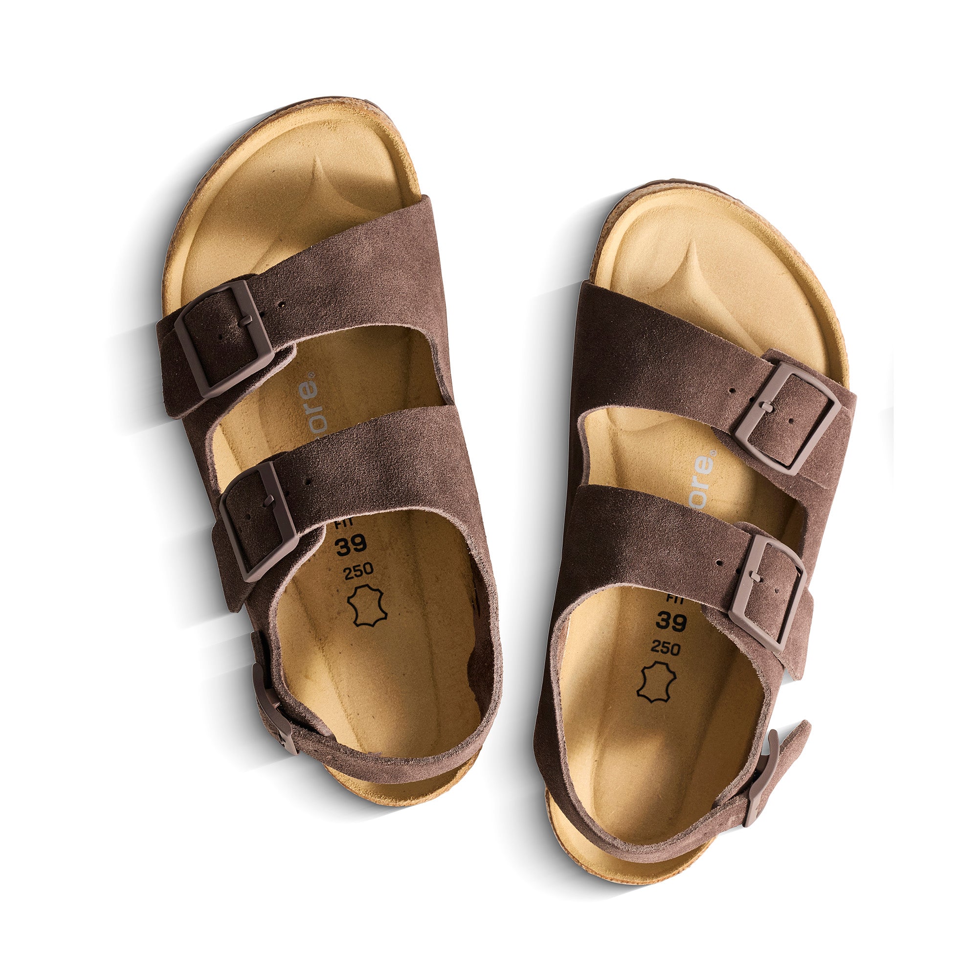 XOCORE Soft rocker support sandal slingback coffee brown