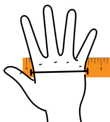 Artroshandske för värk och stelhet_size-guide
