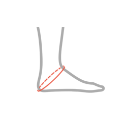 Dorsal LIFT - hjälpmedel för droppfot_size-guide