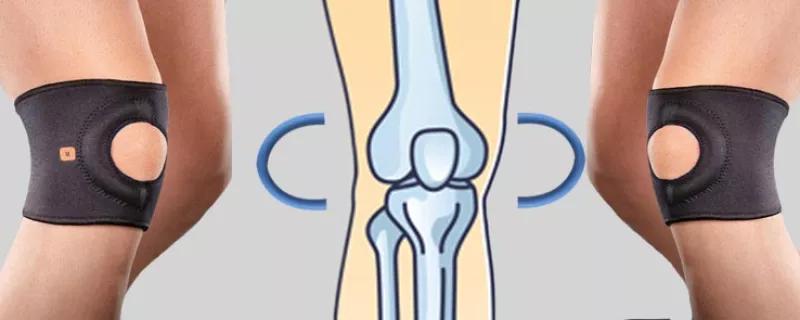 Vändbar konstruktion fungerar på höger och vänster knä. 