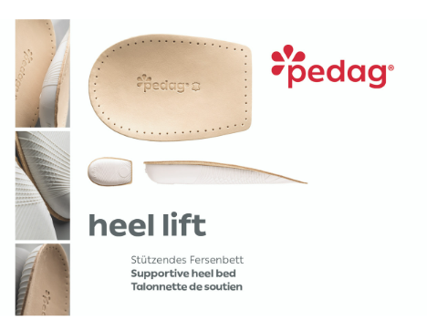 Heel lift avlastande hälinlägg